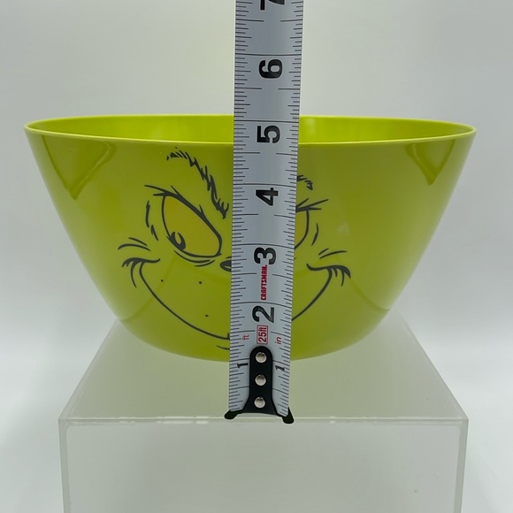 The Grinch Dr.‎ Seuss Green Melamine Serving Bowl Christmas Holiday Party Decor - Picture 4 of 5